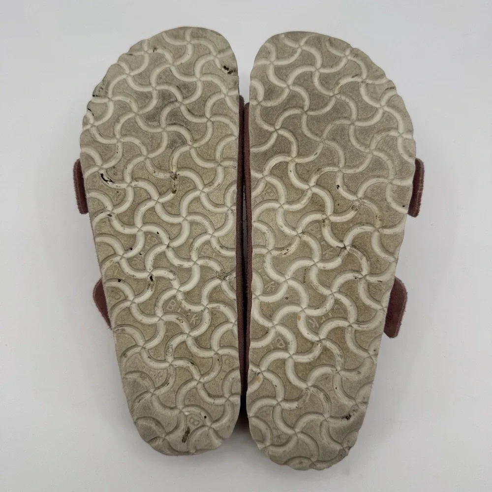 Birkenstock Arizona Womens 6 EU 37 Rose Rivets Suede Studded Sandals